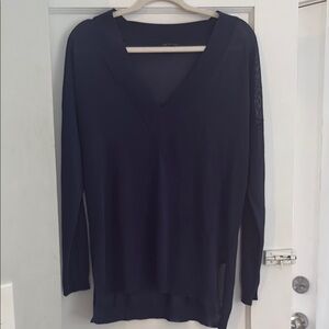 Rag and Bone Navy V-Neck Women's Sweater